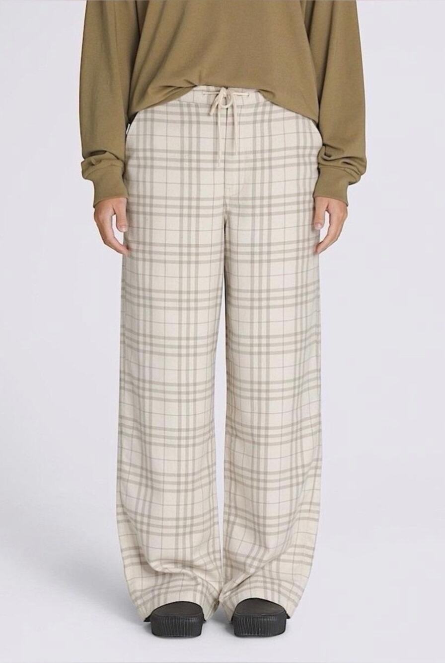 VANS Cyrus Plaid Wide Leg Drawstring Pants
